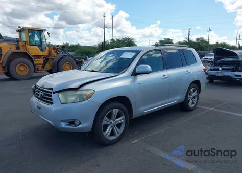 2008 Toyota Highlander Sport from USA, damaged, VIN JTEDS43AX82041500
